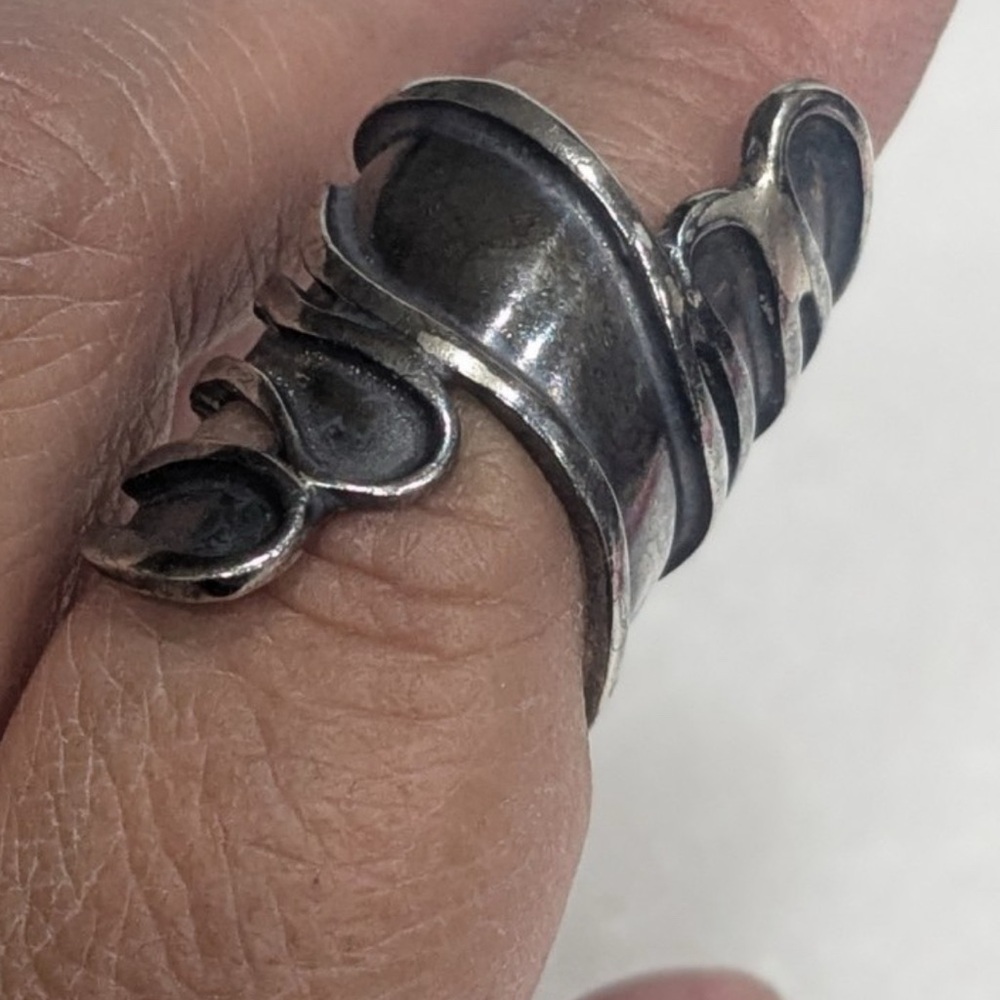Unique Abstract Sterling Silver Ring - image 1